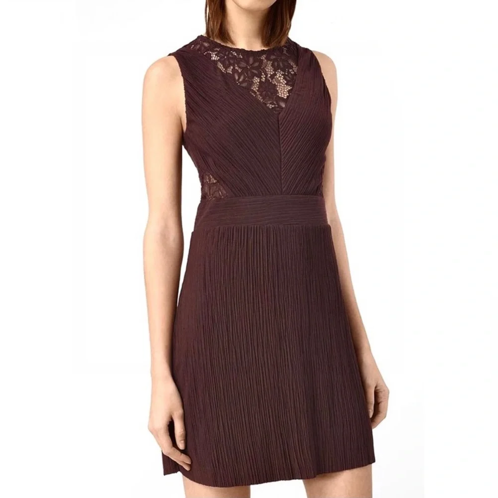 ALLSAINTS SLEEVELESS MINI DRESS - Picture 1 of 7